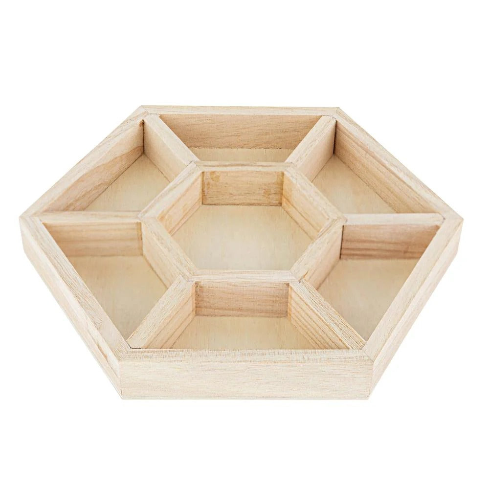 Large Hexagon Sectional Candy Platter