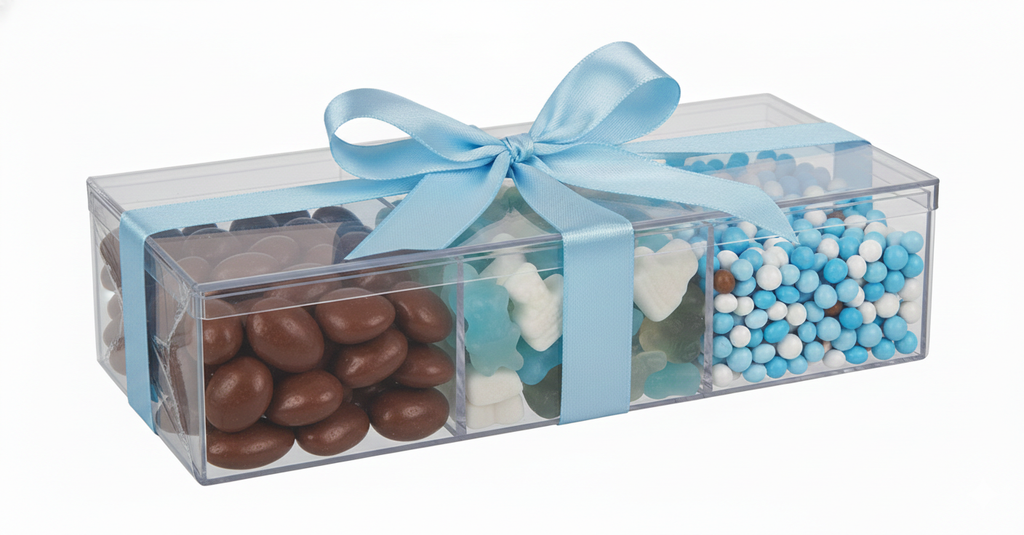 Baby Boy Acrylic 3 Sectional Candy Platter